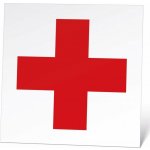 Traiva s.r.o Lékárnička - červený kříž - symbol Verze: Samolepka 140 x 140 mm tl. 0.1 mm - Kód: 03244 – Zboží Dáma