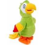 Mikro Papoušek plyšový chodící a opakující slova 20 cm na baterie – Zboží Dáma