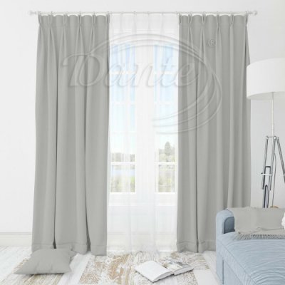 Látka Blackout UNI 164 sv.šedý na závěsy, polštářky - 50 x 50 cm – Zboží Dáma