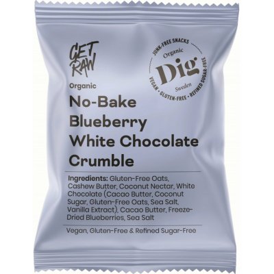 Dig Tyčinka ovesná nepečená s bílou čokoládou a borůvkami BIO 35 g – Zboží Dáma