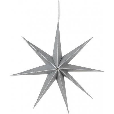 Broste Vánoční hvězna na zavěšení P.50 cm stříbrná