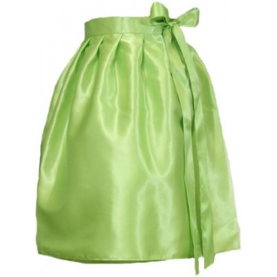 Victorie saténová zavinovací sukně zelená