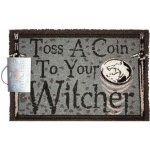 CurePink Netflix The Witcher Zaklínač Toss A Coin šedá 60 x 40 cm – Zboží Dáma