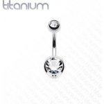 Šperky4U piercing do pupíku banánek titan TIT1001-C – Zboží Dáma