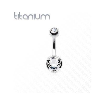 Šperky4U piercing do pupíku banánek titan TIT1001-C