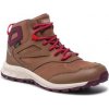 Dětské trekové boty Jack Wolfskin kotníková obuv Woodland Texapore Mid K 4042152 brown/pink