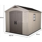 Keter Factor 8 x 11 m béžový – Zboží Mobilmania