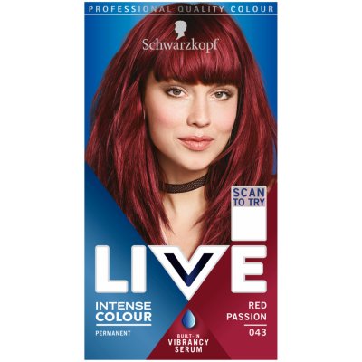 Schwarzkopf Live Intense Colour barva na vlasy 043 vášnivá červená – Zbozi.Blesk.cz