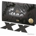 Bijoux Indiscrets Třpytivé samolepky na bradavky Bijoux Indiscrets Flash Cross, černé – Zboží Dáma