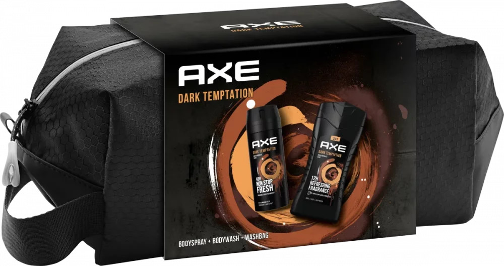 Axe Dark Temptation deospray 150 ml + sprchový gel 250 ml + taška dárková sada