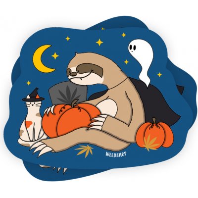 WeedShop Samolepka Halloweenský Lenochod – Zboží Dáma