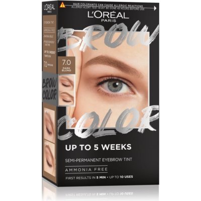 L'Oréal Paris Brow Color Semi-Permanent Eyebrow Tint 7.0 Dark Blond 1 ml – Hledejceny.cz
