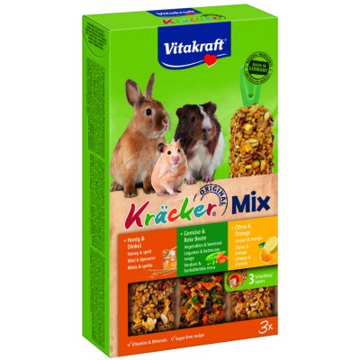 Vitakraft Kracker MIX Morče Med & ořechy & ovoce 3 x 56 g – Zboží Dáma