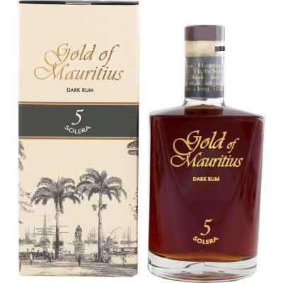 Gold of Mauritius Dark Rum 5 Solera 40% 0,7 l (kazeta) – Zbozi.Blesk.cz