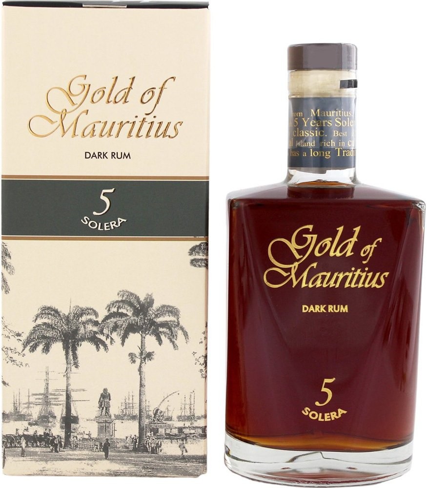 Gold of Mauritius Dark Rum 5 Solera 40% 0,7 l (kazeta)