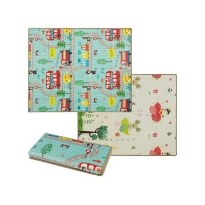 COSTWAY Oboustranná skládací dětská podložka BE10077G B – Zboží Dáma