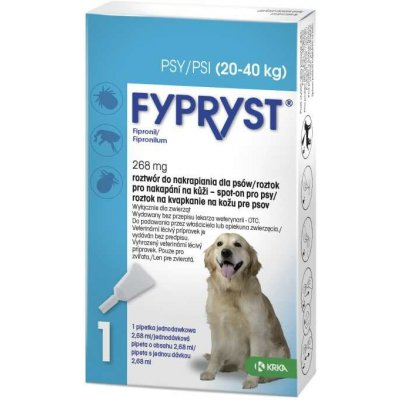 Krka Fypryst Spot-on Dog L sol 1×2,68 ml 20-40 kg – Hledejceny.cz