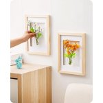 Dekorativní váza Baffect malá s rámem na obrázek, malá skleněná nástěnná váza, skleněné vázy na – Zboží Mobilmania