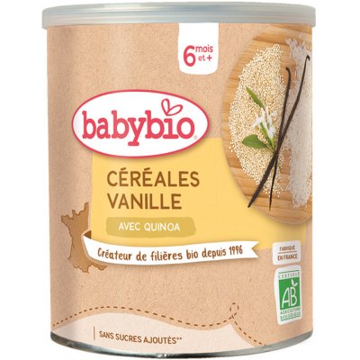 Babybio Nemléčná rýžovo-quinoová kaše s vanilkovou příchutí 220 g – Zboží Mobilmania