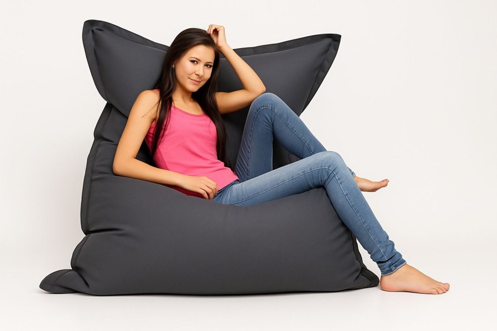 Mekem sedací vak - Polštář 3XL 180x140 obj. 550 L, mat.Nylon, barva světle šedá