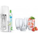 Sodastream Spirit One Touch, lahev a 4 skleničky