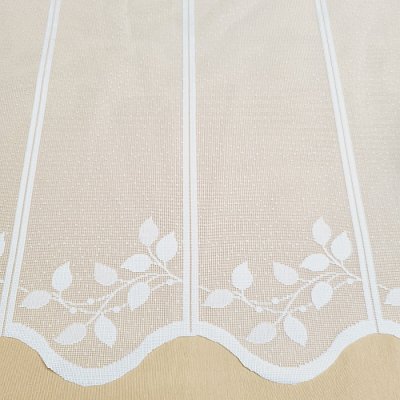 Žakárová vitrážová záclona PODZIMNÍ LISTÍ 60 cm – Hledejceny.cz