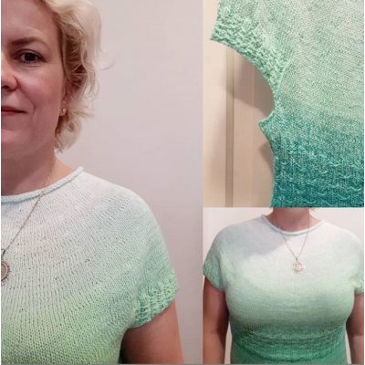 KATRINCOLA YARN Návod na pletený svetřík se sedlem "Mint" k nákupu příze – Zboží Mobilmania