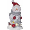 Vánoční osvětlení Eglo Vánoční LED dekorace Sněhulák keramika 15 cm