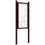 PROCITY Venkovní vitrína model 2000 12 x A4, hnědá, včetně sloupků | Zboží Auto