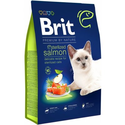 Brit Premium by Nature Cat Sterilized Salmon 0,8 kg – Zboží Mobilmania