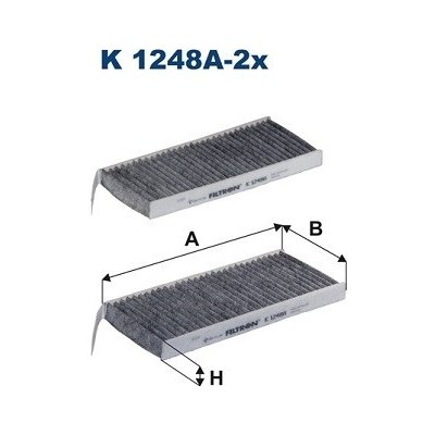 FILTRON Filtr, vzduch v interiéru K1248A-2x – Hledejceny.cz