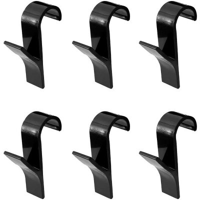 DuraHome Háček na koupelnový radiátor, černý 6 ks – Sleviste.cz