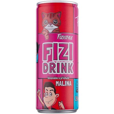 Fizistyle Fizi Drink Limonáda s příchutí malina 250 ml – Zboží Dáma