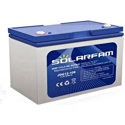 Gelová baterie SOLARFAM pro solární systémy 12V 100Ah