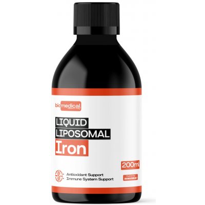 BioMedical Liposomal Iron+ Liposomální železo 200 ml – Hledejceny.cz