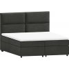 Postel Ropez Rico boxspring dark / šedá