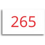 ACCEPT Číslo na dveře - typ 09 (50x30mm) - bílá tabulka - barevný tisk – Hledejceny.cz