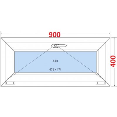 SMART Plastové okno 90x40, Sklopné – HobbyKompas.cz SMART Plastové okno 90x40, Sklopné – HobbyKompas.cz
