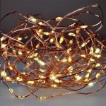 Solight vánoční řetěz měděný 100x mini LED 10m 3 x AA teplé světlo – Hledejceny.cz