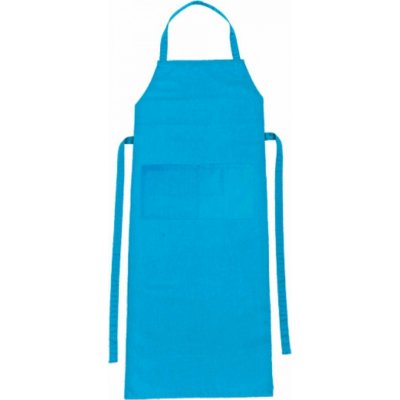 CG Workwear Zástěra Verona s laclem a kapsou 90x75 cm modrá tyrkysová CGW1146 – Hledejceny.cz