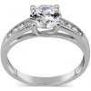 Prsteny SILVEGO Stříbrný prsten EXCLUSIVE se Swarovski Zirconia TWR902535