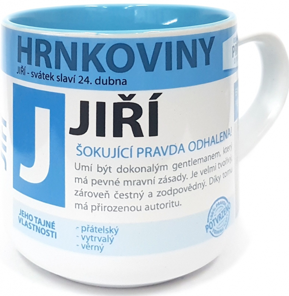 Nekupto Hrnkoviny Hrnek se jménem Jiří 400 ml od 146 Kč - Heureka.cz