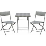 Outsunny Zahradní polyratanová 3-dílná sestava Julli šedá – Sleviste.cz