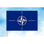 LIBEA, s.r.o. Vlajka NATO Rozměr: 150×225 cm, Uchycení: Návlek na žerď – Hledejceny.cz