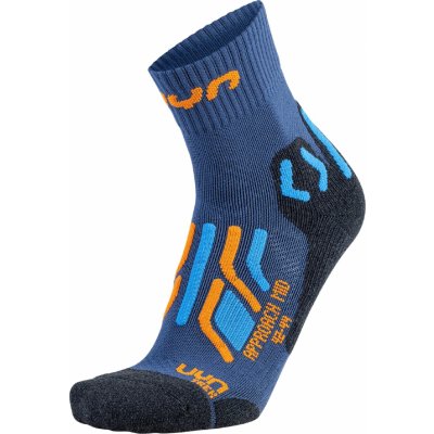 UYN Trekking Approach Mid Socks modrá/oranžová/šedá – Zboží Mobilmania