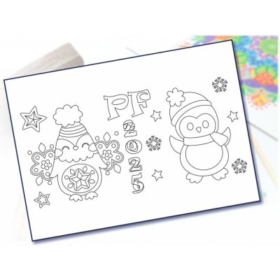 Radost v písku Šablona PF 2026 - tučňák + sovička – Zboží Dáma