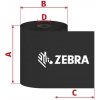 Barvící pásky Zebra ZipShip 5555, 110mm x 30m, TTR, vosk/pryskyřice, D12/OUT 05555BK110D