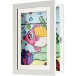 Kruzzel 25419 Umělecký fotorámeček 33 x 24 x 3 cm, A4, bílý – Sleviste.cz