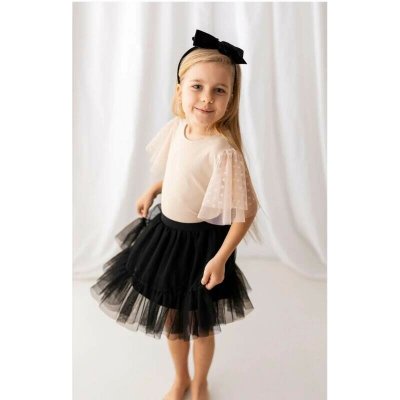 Lily Grey tylová sukně s volánkem černá – Zboží Dáma