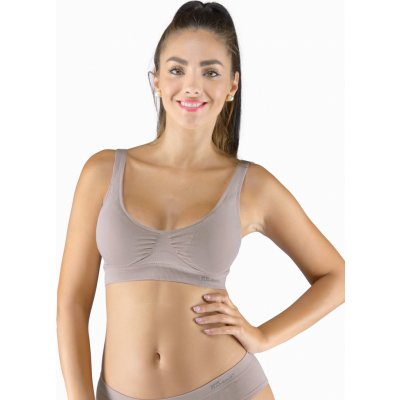 Bambusová s vycpávkami EcoBamboo Šedohnědá – Zboží Dáma